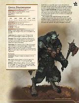 Image result for Gnoll Stats Dnd 5E