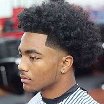 Image result for Curly Fade Haircut Black Men