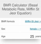 Image result for Metabolic Rate Calculator