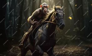 Image result for Human Riding a Monkey