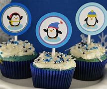 Image result for Penguin Cupcake Toppers