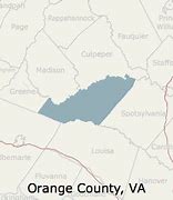 Image result for Orange County Virginia Map