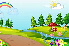 Image result for Background Kartun Pemandangan Dan Jalan