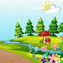 Image result for Background Kartun Pemandangan Dan Jalan