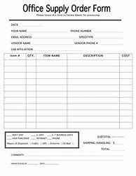 Image result for Order Form Layout