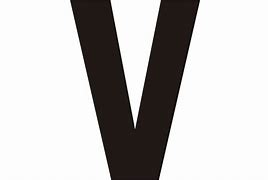 Image result for Bold Letter White V with Black Trim