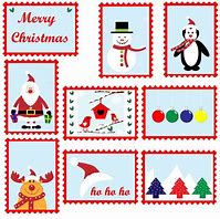 Image result for Christmas Card Stamps