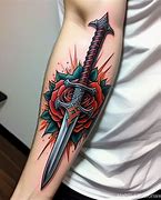 Image result for Sword Leg Tattoo