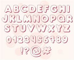 Image result for Square Bubble Letters