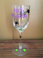 Image result for Halloween Wine Glass