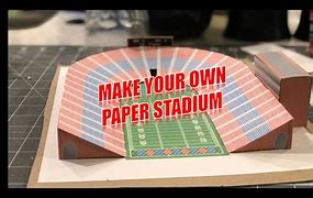 Image result for Soccer Stadium Papercraft