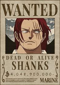 Image result for Shanks Bounty Poster