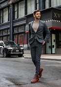 Image result for Charcoal Plaid Suit