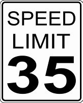 Image result for 25 Mph Speed Limit Sign