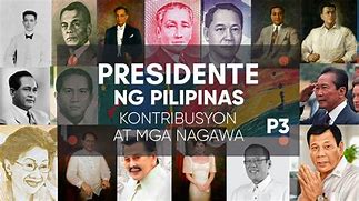 Image result for Mga Naging Pangulo Ng Pilipinas