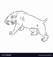 Image result for Sabertooth Tiger Ai Art