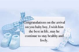 Image result for Baby Boy Congrats Message