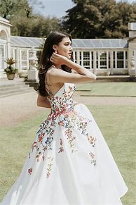 Image result for Floral Wedding Dress