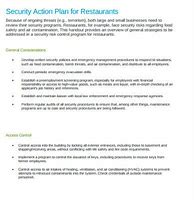 Image result for Restaurant Action Plan Template