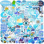 Image result for Cute Blue Stickers Laptop