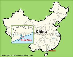 Image result for Map of China Hong Kong Border