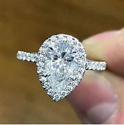 Image result for Pear-Shaped Ring with Solitaiire Diamond