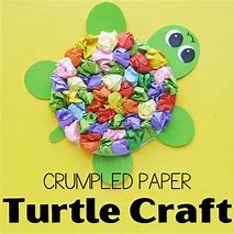 Image result for Crumpled Paper Turtle Craft