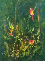 Image result for Tropical Parrot Painting