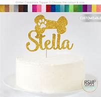 Image result for Dog Bone Cake Topper