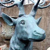 Image result for Life-Size Reindeer Statue Outdoors