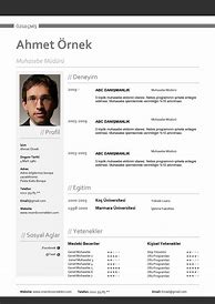 Image result for Örnek CV