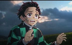 Image result for Deku Hugging Tanjiro Crying