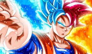 Image result for Super Saiyan God Goku vs Naruto