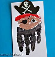 Image result for Pirate Handprint Craft