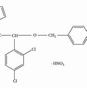 Image result for Econazole Nitrate Structure