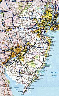 Image result for Map of New Jersey Highways