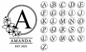 Image result for The Monogram of Every Letter Alphabet