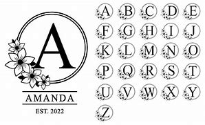 Image result for Monogram Letter Fonts Alphabet