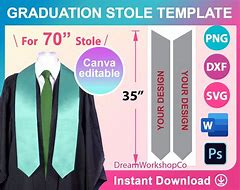 Image result for Graduation Stole Template