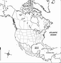 Image result for Printable Map of North America