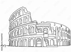 Image result for Colosseum Drawing Outline