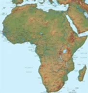 Image result for Detailed Physical Africa Map