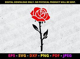 Image result for Silhouette Rose Flower SVG