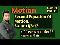 Image result for 2nd Equation of Motion