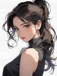 Image result for Anime Ninja Girl with Long Black Hair