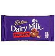 Image result for 80 Grams Fruit and Nut Cadbury