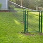 Image result for Green Coated Chain Link Fence