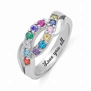 Image result for Personalized Family Birthstone Rings