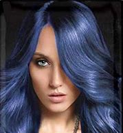 Image result for Dark Blue Black Hair Dye