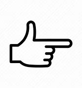 Image result for Black Hand Pointing Emoji